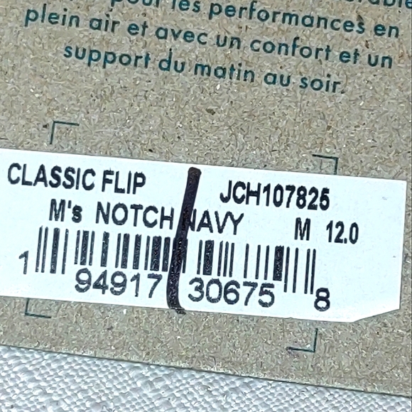 Chaco Men's Classic Flip flop Notch Navy - Picture 11 of 13